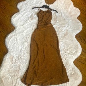 MISHA Greta dress in color copper, size US6